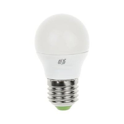 Лампа светодиодная LED-ШАР-standard 5.0Вт 160-260В Е27 3000К ASD
